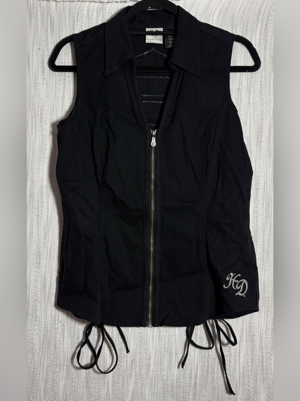 Harley-Davidson Women's Black Cotton Vest Size Medium